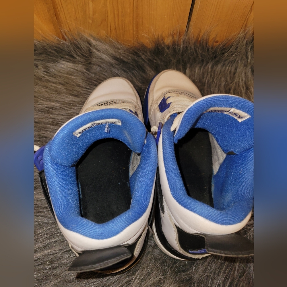 Jordan Kids Sneakers White Blue Black - Picture 4 of 14
